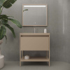 Varobath mueble de bano con patas elen 1 cajon 1 estante moka