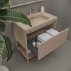 Varobath mueble de bano con patas elen 1 cajon 1 estante moka 4