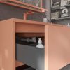 Varobath mueble de bano con patas smile 2 cajones rojo beige5