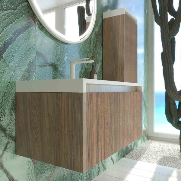 Varobath mueble binario1 cajon roble oscuro5 1