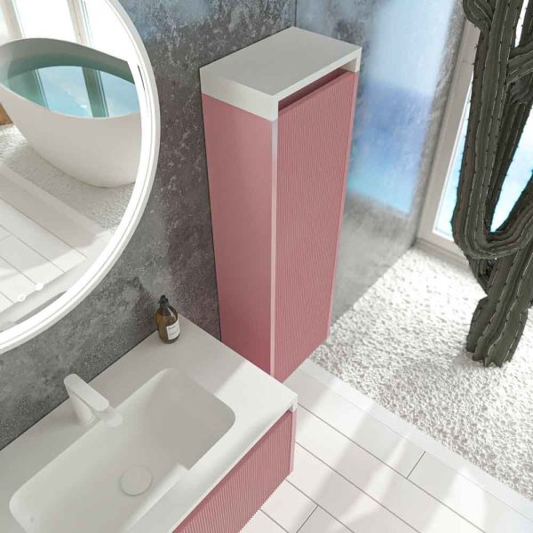 Varobath mueble de bano binario 1 cajon rosa palo3