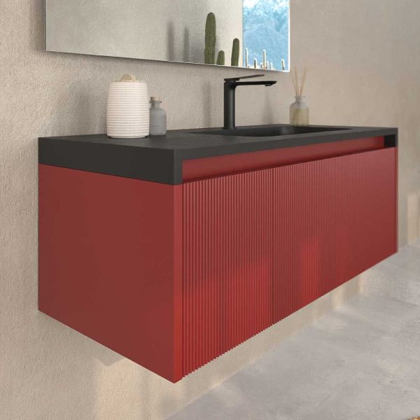 Varobath mueble de bano binario 2 cajones rojo pardo3