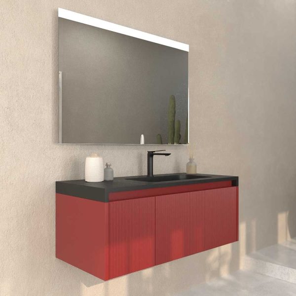 Varobath mueble de bano binario 2 cajones rojo pardo4