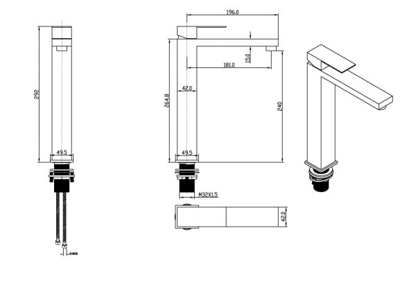 Cda008 3 technical drawing