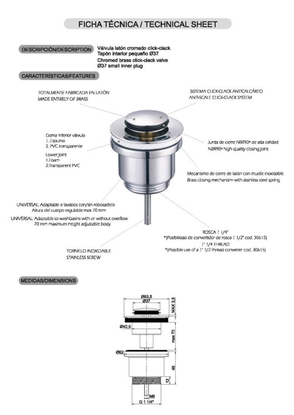 Ficha tecnica val002