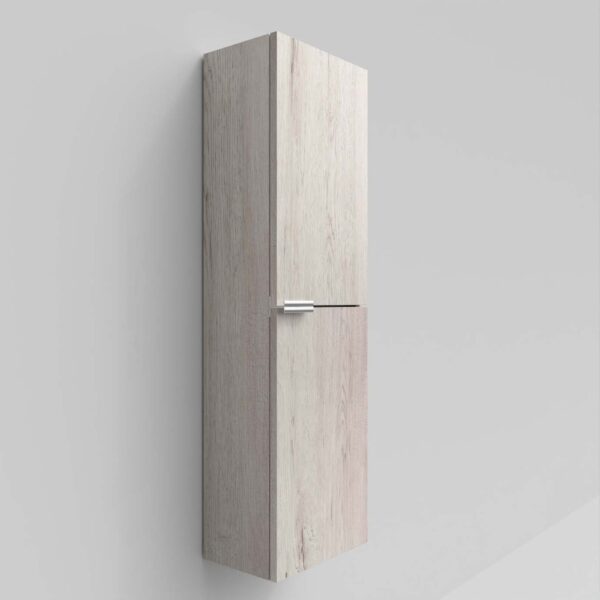 Columna de baño IBERIA suspendida 2 puertas 120 cm x 35 cm x 21 cm acabado ROBLE MOZART - Imagen 4