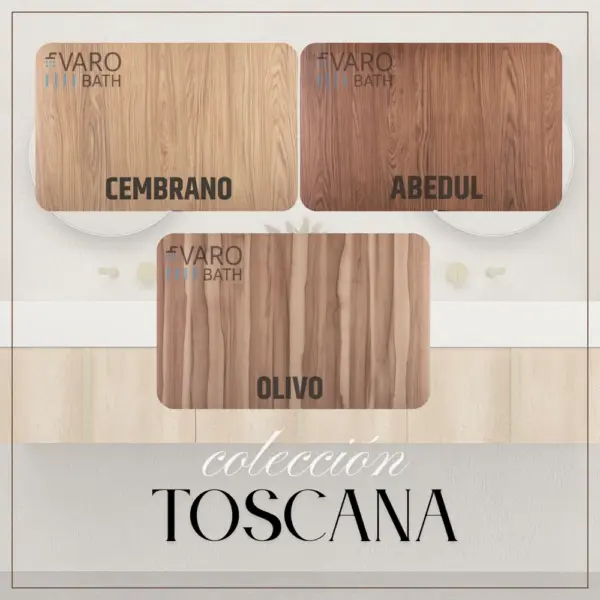 Mueble de baño suspendido 2 cajones TOSCANA  con lavabo porcelana acabado  millerigue OLIVO - Imagen 5