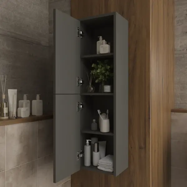 Columna de baño TOSCANA suspendida 2 puertas 120 cm x 35 cm x 21 cm - Imagen 6