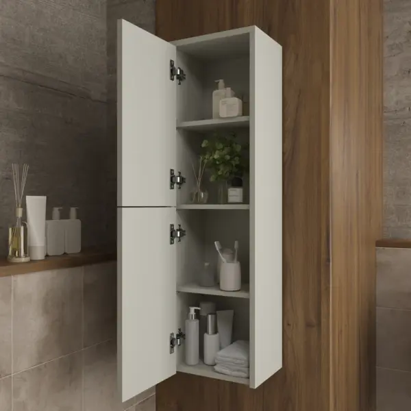 Columna de baño TOSCANA suspendida 2 puertas 120 cm x 35 cm x 21 cm - Imagen 10