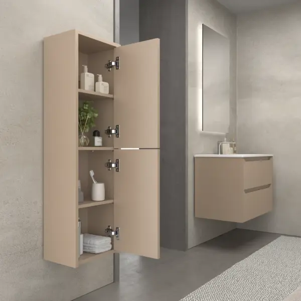Columna de baño TOSCANA suspendida 2 puertas 120 cm x 35 cm x 21 cm millerigue - Imagen 3