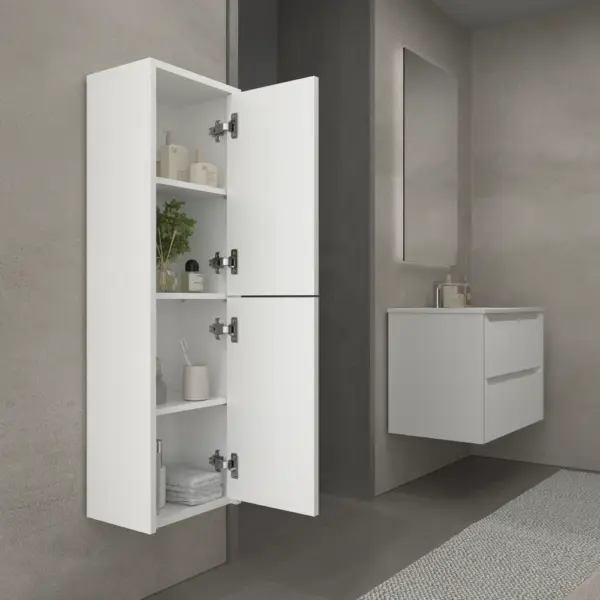 Columna de baño TOSCANA suspendida 2 puertas 120 cm x 35 cm x 21 cm millerigue - Imagen 7