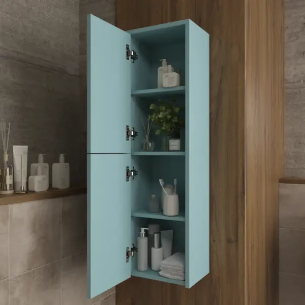 Columna de baño TOSCANA suspendida 2 puertas 120 cm x 35 cm x 21 cm - Imagen 4