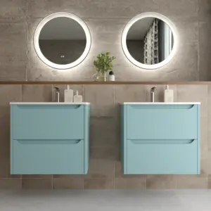 Varobath mueble de bano suspendido TOSCANA turquesa 2