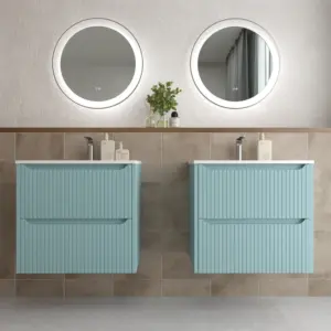 Varobath mueble de bano suspendido TOSCANA turquesa squadrato
