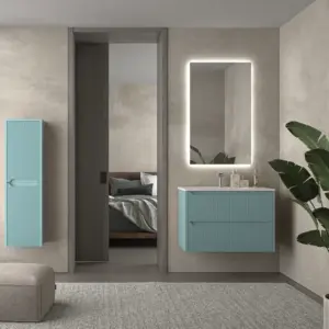 Varobath mueble suspendido TOSCANA millerigue TURQUESA 4