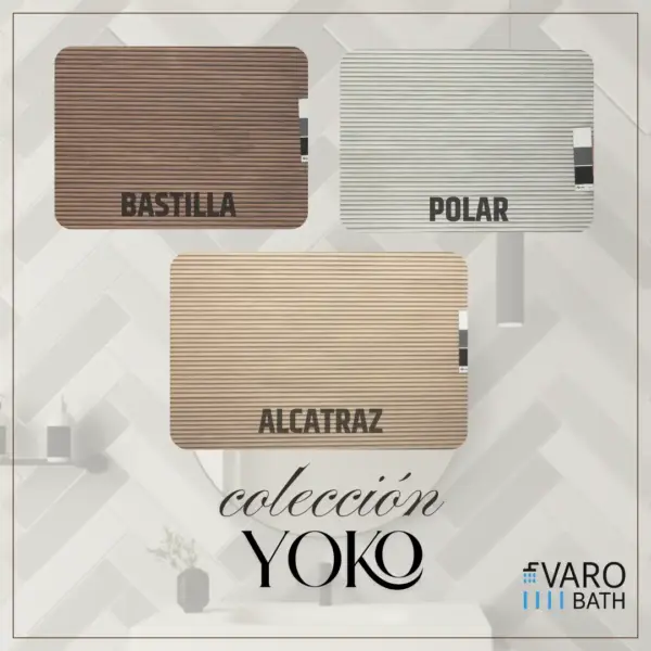 Mueble de baño suspendido 4 cajones  YOKO Bastilla  con lavabo resina Negro - Imagen 6