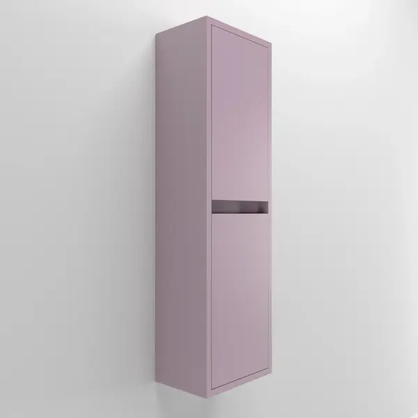 Columna de baño  CLAIRE 2 puertas suspendida 120 cm x 35 cm x 25 cm acabado VIOLETA - Imagen 4