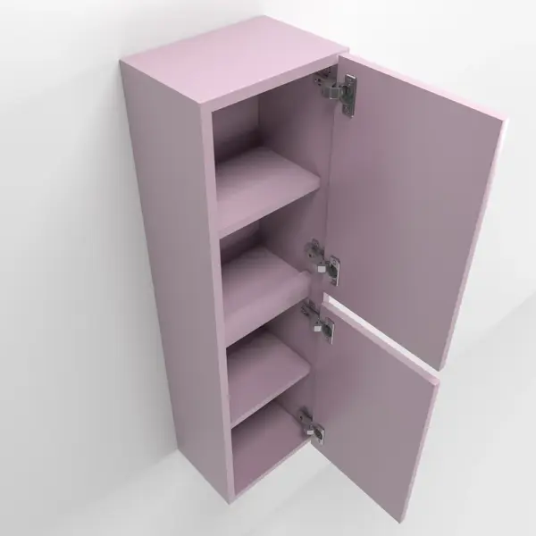Columna de baño  CLAIRE 2 puertas suspendida 120 cm x 35 cm x 25 cm acabado VIOLETA - Imagen 2
