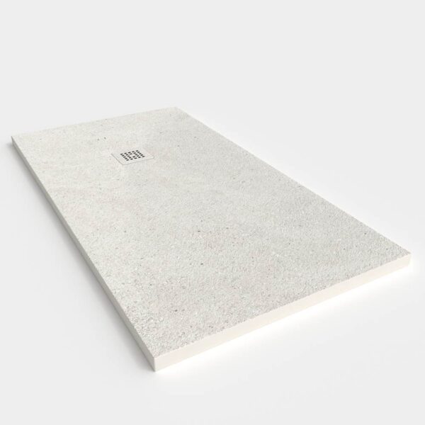 Plato de ducha resina textura pizarra Efecto Cemento Zen- antideslizante STONE 3D moderno - Imagen 3