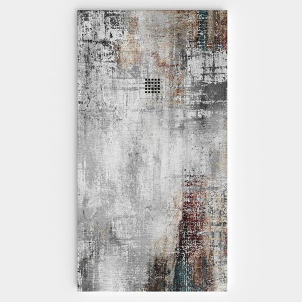 Plato de ducha resina textura pizarra Efecto Cemento Nube - antideslizante STONE 3D moderno