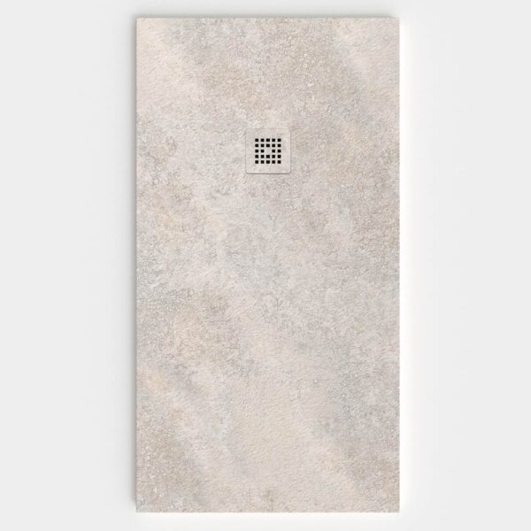 Plato de ducha resina textura pizarra Efecto Cemento Look- antideslizante STONE 3D moderno