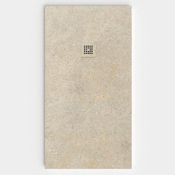 Plato de ducha resina textura pizarra Efecto Cemento Volcan  antideslizante STONE 3D moderno