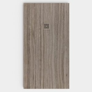Plato de ducha resina textura pizarra acabado efecto Madera DRUMA - antideslizante STONE 3D moderno