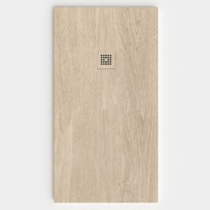 Plato de ducha resina textura pizarra acabado efecto Madera ELVADO - antideslizante STONE 3D moderno