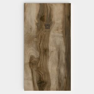 Plato de ducha resina textura pizarra acabado efecto Madera MOKKAN - antideslizante STONE 3D moderno