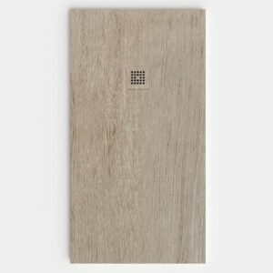 Plato de ducha resina textura pizarra acabado efecto Madera NOYEL - antideslizante STONE 3D moderno