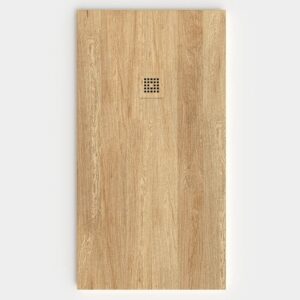 Plato de ducha resina textura pizarra acabado efecto Madera RAMEEN - antideslizante STONE 3D moderno