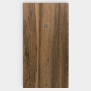 Plato de ducha resina textura pizarra acabado efecto Madera SAVALU - antideslizante STONE 3D moderno