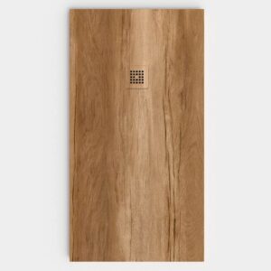 Plato de ducha resina textura pizarra acabado efecto Madera TAANO - antideslizante STONE 3D moderno
