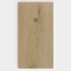 Plato de ducha resina textura pizarra acabado efecto Madera ULMOA  - antideslizante STONE 3D moderno