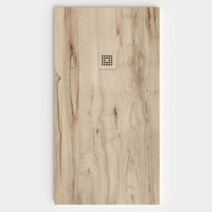 Plato de ducha resina textura pizarra acabado efecto Madera ZENCROFT - antideslizante STONE 3D moderno