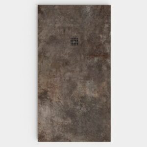 Plato de ducha resina textura pizarra Efecto Cemento BARRIOALTO antideslizante STONE 3D moderno