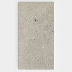 Plato de ducha resina textura pizarra Efecto Cemento BRUTAL antideslizante STONE 3D moderno