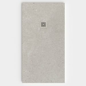 Plato de ducha resina textura pizarra Efecto Cemento CIMENTER antideslizante STONE 3D moderno