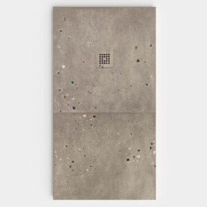 Plato de ducha resina textura pizarra Efecto Cemento ECLIPSE antideslizante STONE 3D moderno