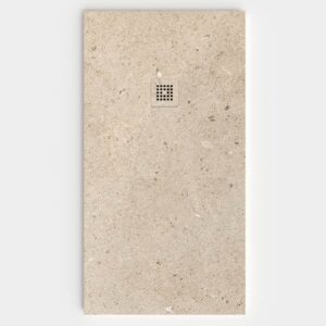 Plato de ducha resina textura pizarra Efecto Cemento FUSION URBANA antideslizante STONE 3D moderno