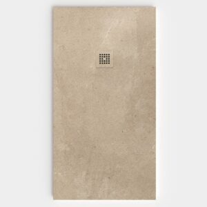 Plato de ducha resina textura pizarra Efecto Cemento HORMIGON ZEN antideslizante STONE 3D moderno