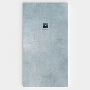 Plato de ducha resina textura pizarra Efecto Cemento MICROCEMENTO antideslizante STONE 3D moderno