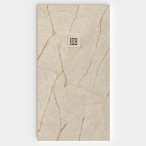 Plato de ducha resina textura pizarra. Efecto en Mármol VAEMAR - antideslizante STONE 3D moderno