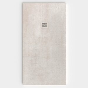 Plato de ducha resina textura pizarra Efecto Cemento PURO antideslizante STONE 3D moderno