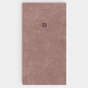 Platos de ducha Bricomart Vs Varobath 8 Plato de ducha resina textura pizarra Efecto Cemento SOHO antideslizante STONE 3D moderno