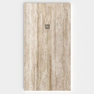 Plato de ducha resina textura pizarra. Efecto en Mármol THASSIA - antideslizante STONE 3D moderno