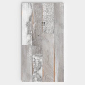 Plato de ducha resina textura pizarra. Efecto en Madera THALEN - antideslizante STONE 3D moderno