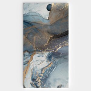 Plato de ducha resina textura pizarra. Efecto en Mármol TARVEK - antideslizante STONE 3D moderno