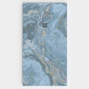 Plato de ducha resina textura pizarra. Efecto en Mármol SYLVORA - antideslizante STONE 3D moderno