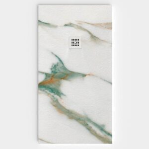 Plato de ducha resina textura pizarra. Efecto en Mármol ONARETH - antideslizante STONE 3D moderno